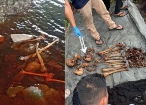 Warga Sampit Geger, Sejumlah Tengkorak dan Tulang Belulang Ditemukan di Bawah Jembatan