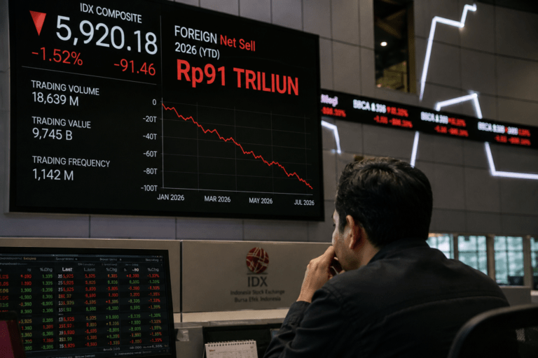 Net Sell Asing Tembus Rp91 Triliun, IHSG Berupaya Lanjutkan Pemulihan