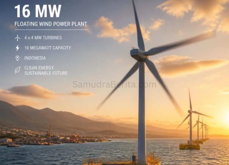 China Operasikan PLTB Terapung Lepas Pantai 16 Megawatt